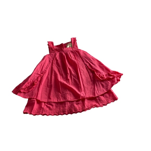 Strawberry Faire Pink Eyelet Girls Dress - Picture 4 of 7